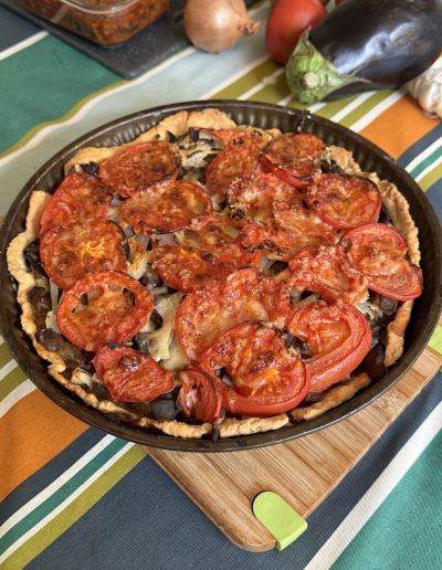 Tarte à l'aubergine